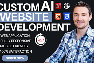 build ai website, full stack ai website development