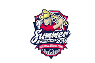 design baseball themed conference logo