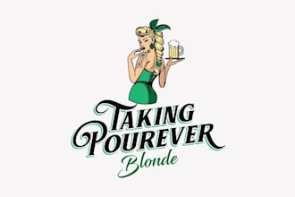 design a creative beer logo for startups