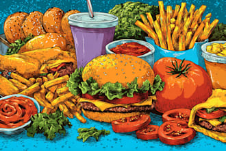 food pop art of your food pop art