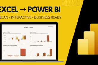 convert your excel data into a clean power bi dashboard