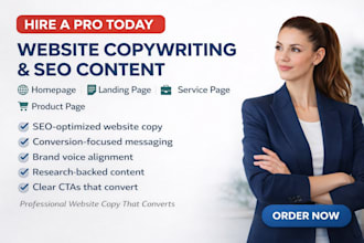 be your website copywriter, website content writer or SEO copywriting