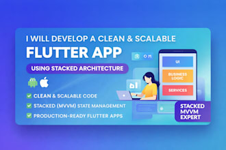 develop a clean and scalable flutter app using stacked architecture