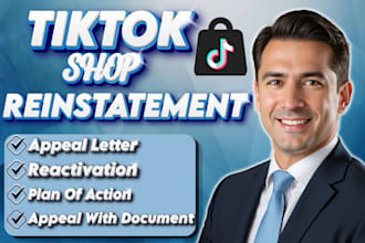 reinstate tiktok shop fix suspension or permanent ban and submit appeal