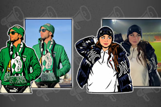 turn your ultras street photo into a vector digital avatar