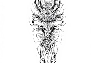 design professional tribal tattoo illustrations