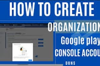 create personal or organization google play console
