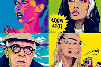 create personalized pop art posters or gifts from your photo