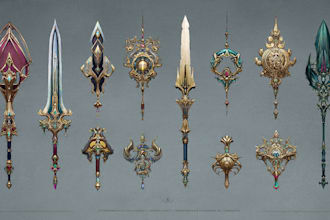 design unique weapons illustrations