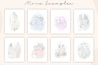 do minimalist line art, one line art, vector line art, hand drawn illustration