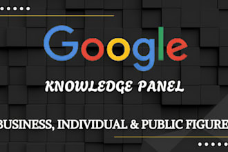 create verified google knowledge panel or graph for business or individual