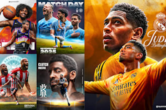 design high impact and visually striking sports posters