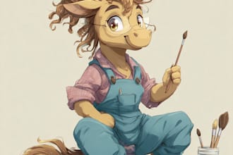 make a pony or illustrious lora of an anime boy character