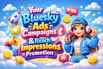 do your bluesky ads campaigns and reach impressions promotion