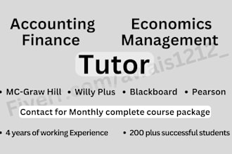 be accounting finance economics and managment tutor