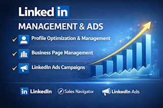 be your linkedin profile manager for marketing, ads campaign, and b2b sales