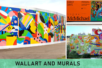 do a colorful wall mural