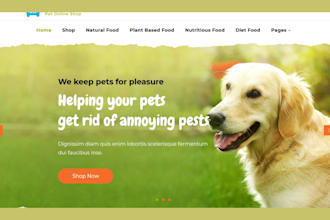 design pet shopify store pet website pet store pet accessories pet shop pet logo