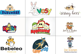 design baby shop, child care, day care, school,and kids logo for you