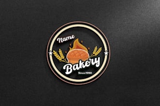 design dessert cookies cake cupcake sweets and bakery logo