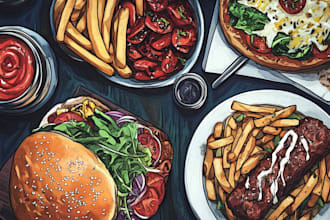 food pop art of your food pop art