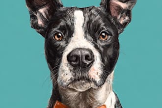 paint stunning pet portrait