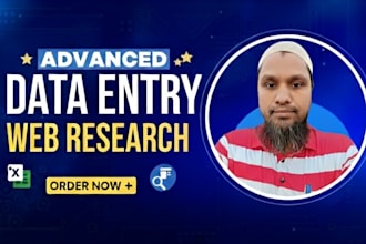 do expert data entry and web research