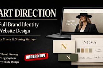 art direction full brand identity website design for brands and growing startups
