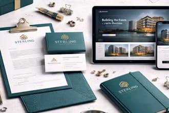 design a startup brand identity and complete branding system for businesses