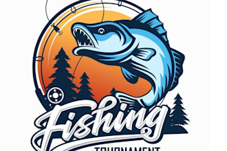 make a high quality fishing logo
