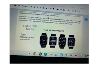 write SEO tech articles and gadget reviews