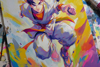 draw anime and manga character art or fan art