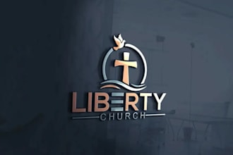 design modern church religious and ministry logo