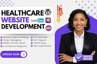 medical website design, healthcare website, dental website, therapy website