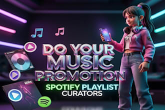 do your music promotion and spotify playlist curators album