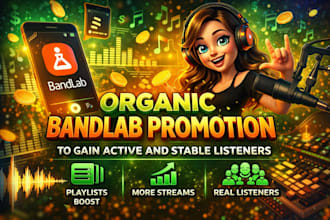 do quality organic bandlab promotion to gain active and stable listeners