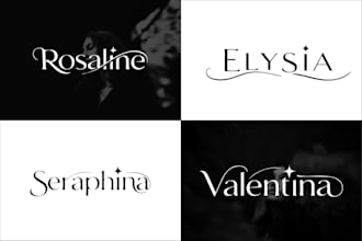 design minimalist wordmark, letter mark, typography, logo
