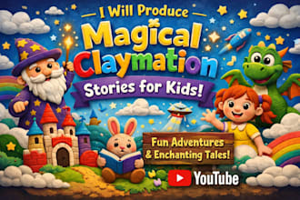 produce magical claymation stories for kids you tube