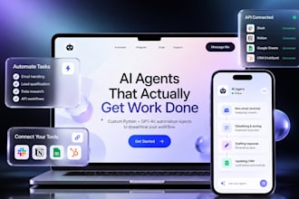 build ai automation agents and fastapi backends using python and gpt