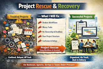 rescue failing projects by fixing workflows tasks and structure