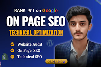 do onpage seo and technical optimization on wordpress, shopify, wix