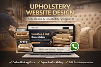 design upholstery website sofa repair website reupholstery booking website
