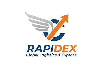 design a professional courier company logo for your business