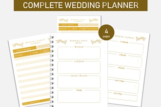 design daily planner, weekly, monthly planners and journals