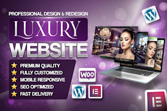 build a luxury website design and website development