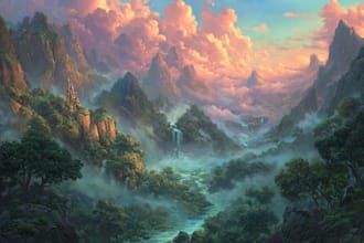 design creative canvas art and cover artwork
