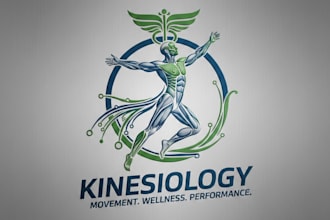 design a professional kinesiology logo for your practice