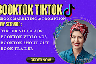 create booktok tiktok promotion book trailer book marketing book influencer