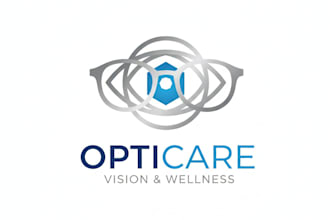 design a clean and professional optometry logo for your practice