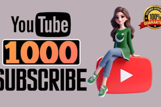 grow fast 1000 organic subscribes for youtube monetization